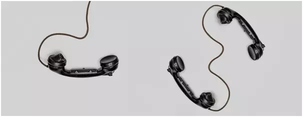 Art installation of telephones illustrating how your cover letter conveys information to consulting recruiters.